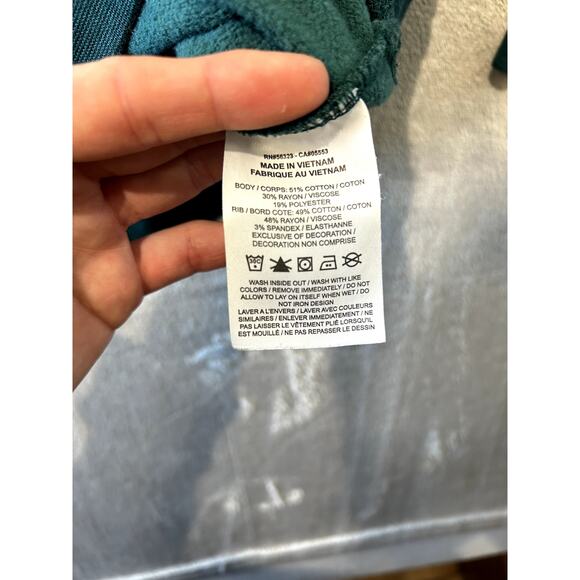 Nike Crew Neck Cropped Sweatshirt Boxy Green Embroidered Size XL Green - Picture 7 of 7